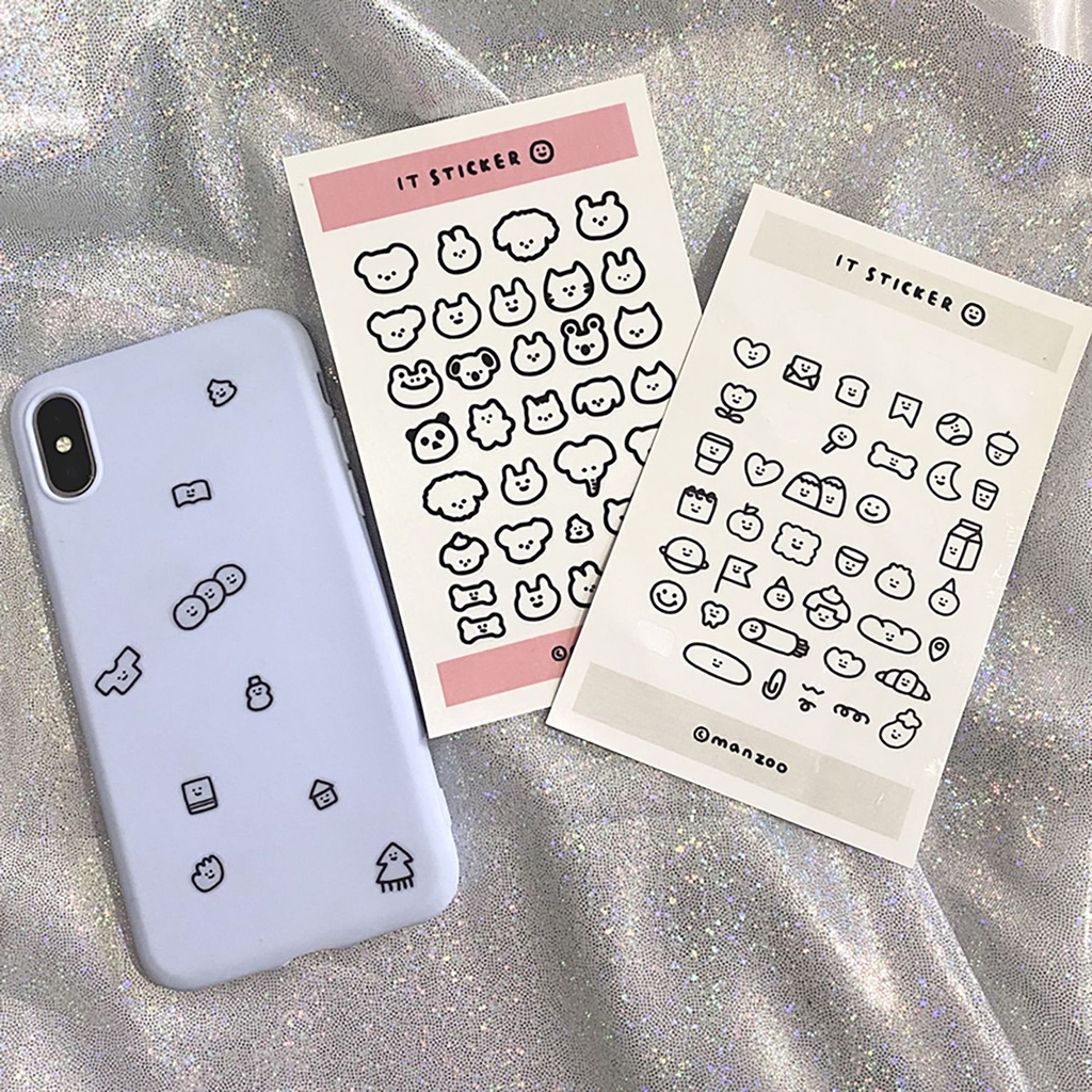 

1 LEMBAR STIKER KERTAS TEMA DECO STICKER SMALL ANIMAL EMOTICON IT STICKER MANZOO BULLET JURNAL LUCU MURAH DIY DIARY