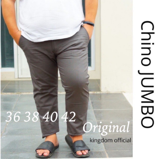 CELANA PANJANG CHINO POLOS CASUAL PRIA PREMIUM QUALITY Celana Chino Pria Panjang Chinos Hitam Cream / Celana Pria / Celana Cowok