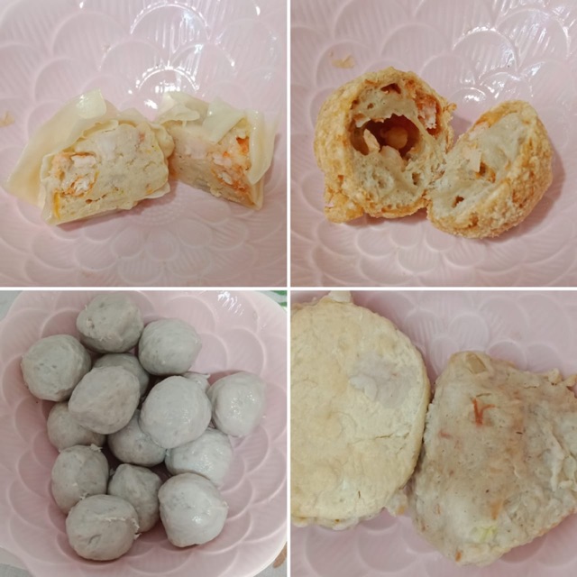 

Bakwan sapi, siomay, tahu tim, cayan