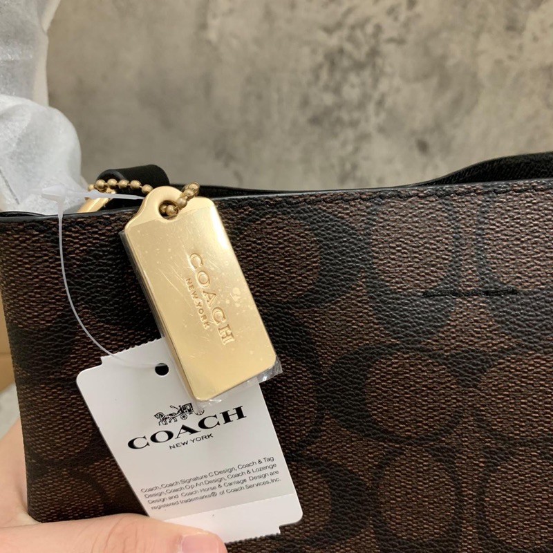 Tas Wanita Coach Zip tote Signature Original 100%