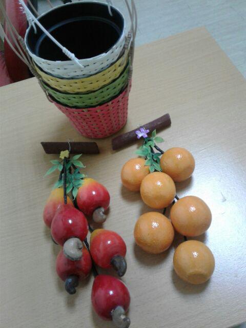 Pot Gantung D15 Rotan Vas Bunga Tanaman