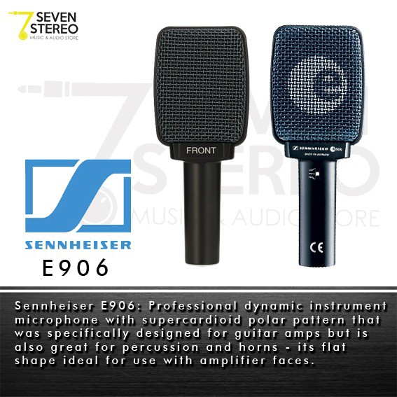 Sennheiser E906 E 906 Professional Super-Cardioid Dynamic Instrument Mic