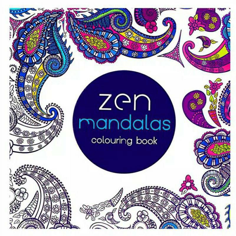 Adult Coloring Book Buku Mewarnai untuk Dewasa Sebagai Penghilang Stress-Zen Mandalas