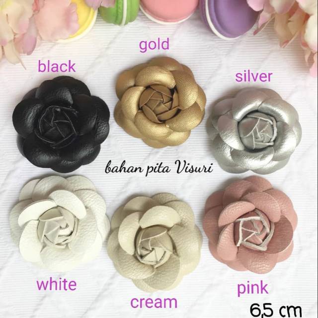 Bunga Leather Rose Jumbo 6,5 cm