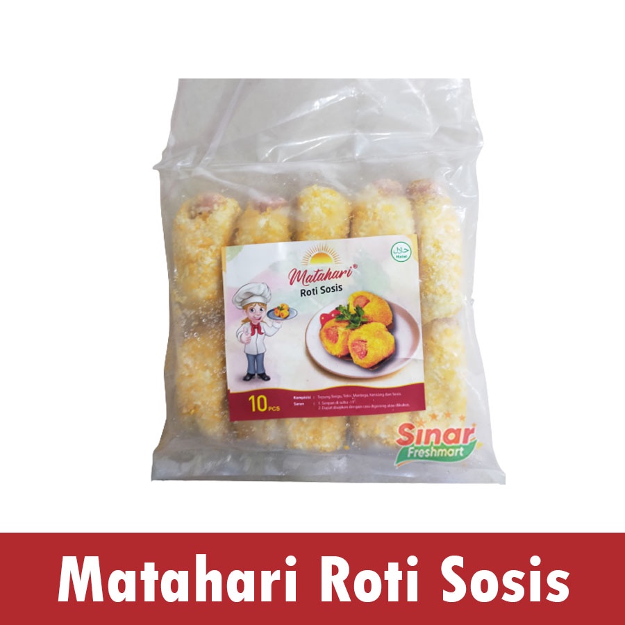 

[SINAR.FRESHMART] MATAHARI ROTI SOSIS ORIGINAL ISI 10pc [300gr]