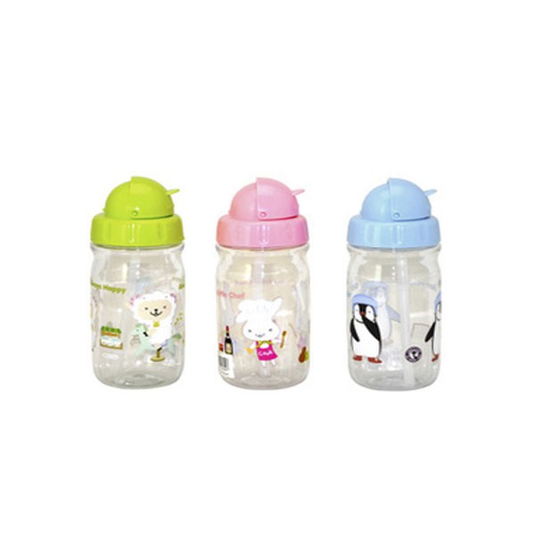 BOTOL MINUM ANAK BISFREE LOCK AND LOCK /SILICONE STRAW 360ML ABF 630