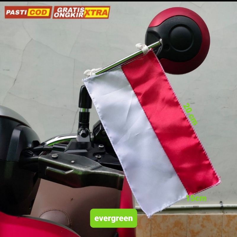 Jual Bendera Motor Bendera Meja Bendera Mobil Bendera Mini Merah Putih ...