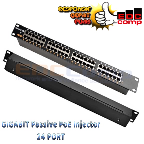 Passive POE Injector 24 Port Gigabit|GIGABIT POE 24 Port