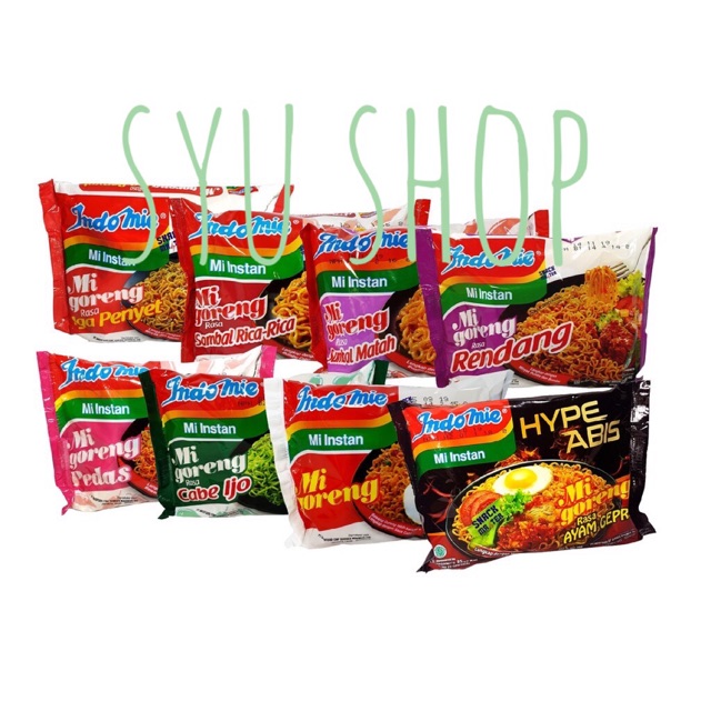 

Indomie goreng kuah all variant