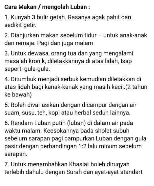 Getah LUBAN Pro Herbal Bulir Bulir 50 Gr
