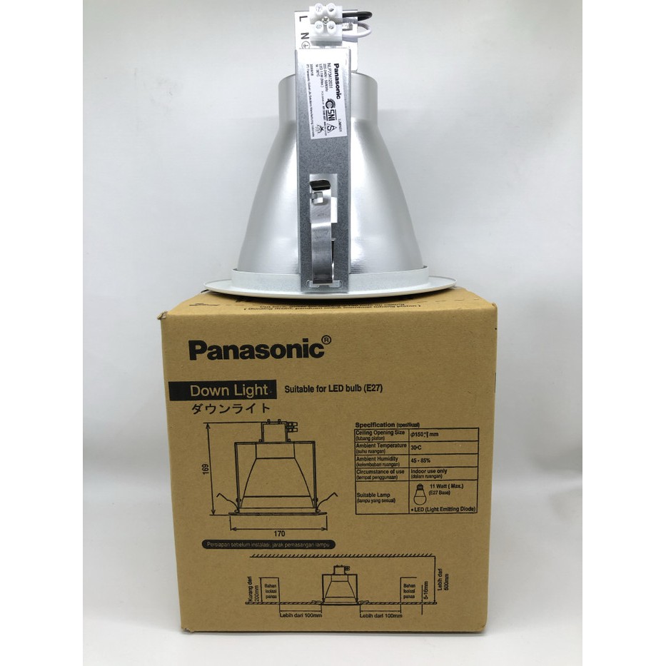 DOWNLIGHT PANASONIC 5 INCH IN L SERIES NLP73412 DAN NLP73432