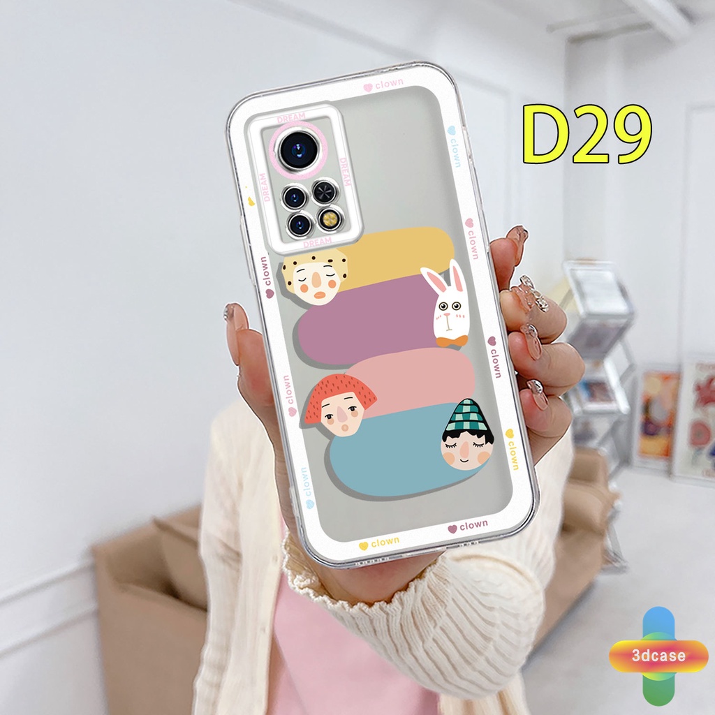 Soft Case Infinix Hot 10 11 Play 10 10t 10s NFC 10i 9 Pro 10 Lite 11 Plus Hot 9 Play 11 11S NFC Infinix Smart 6 5 4 4C 5 Pro Tencno Spark 5 PRO A15 A16 A9 A5 A7 A5S Y12 Y20 Y15S Y21S A12 Colorful Cartoon Avatar Transparent Case