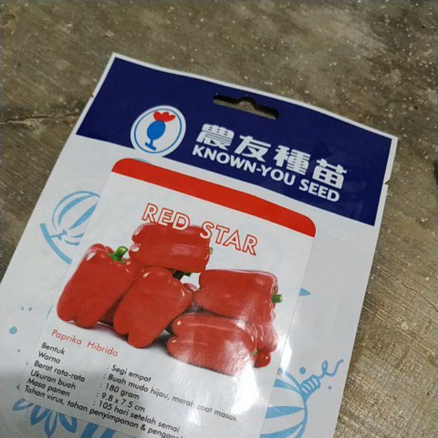 Benih Bibit Paprika Merah Red Star F1 Isi 100bj