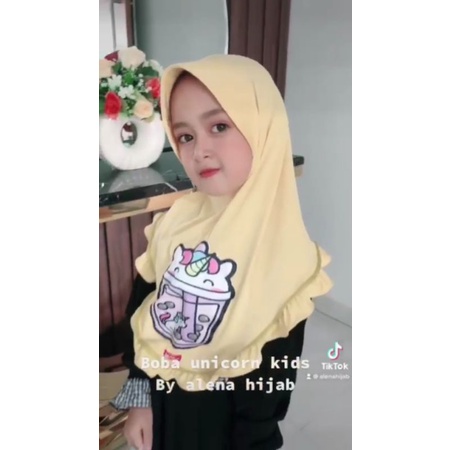 Hijab instan anak BOBA UNICORN KIDS original ALENA