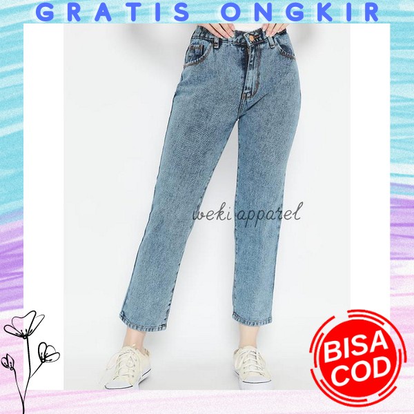 Celna Import Premium Wanita Kulot Highwaist Jin Anti Kusut Celaba Panjang Hw Model Korean Style Clan