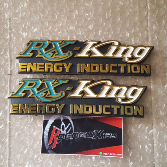 EMBLEM DOP COVER AKI ACCU RX KING HIJAU