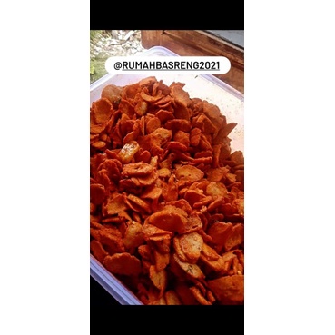 

Keripik basreng pedas daun jeruk