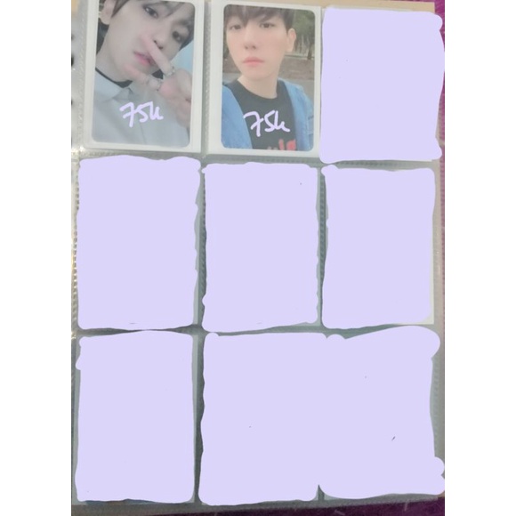 Pc baekhyun dmumt tempo moderato ; delight candy mint photocard exo official