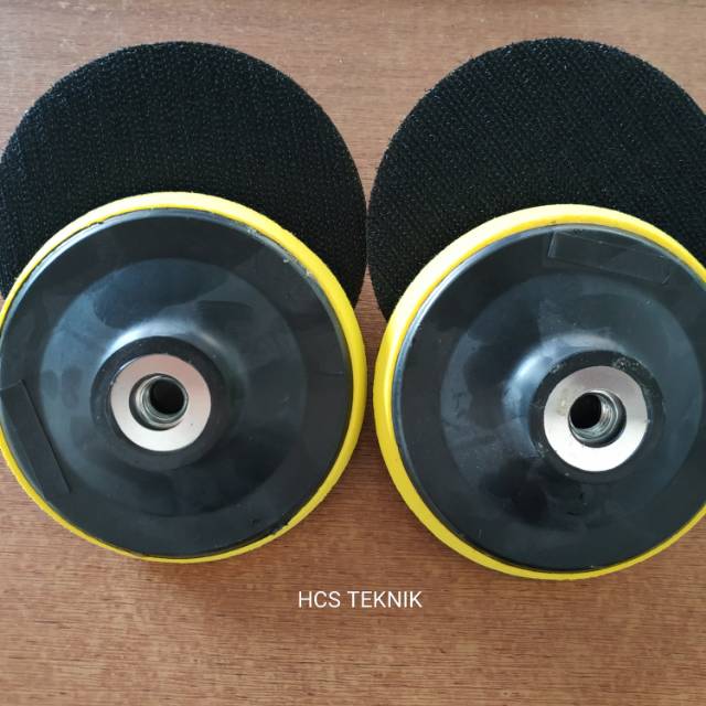 Tatakan Amplas Bulat Velcro 4&quot;