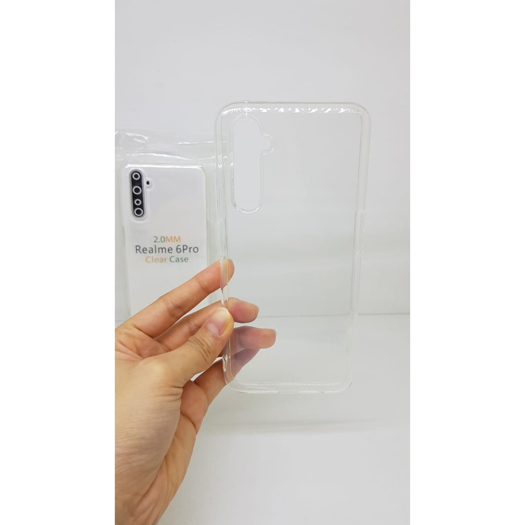 Soft Case OEM Transparan Realme 6 Pro 6.6 Inchi Clear Ultra Thin TEBAL 2.0mm SUPER CLEAR