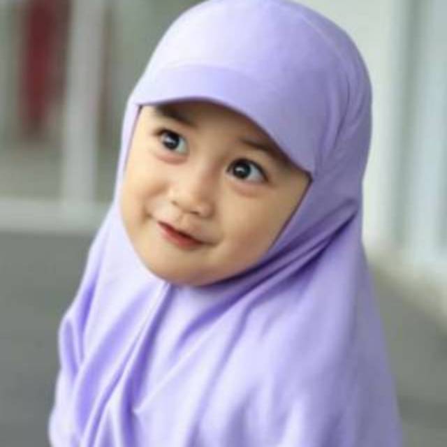 Kerudung Anak Topi hitz usia 3-5 th