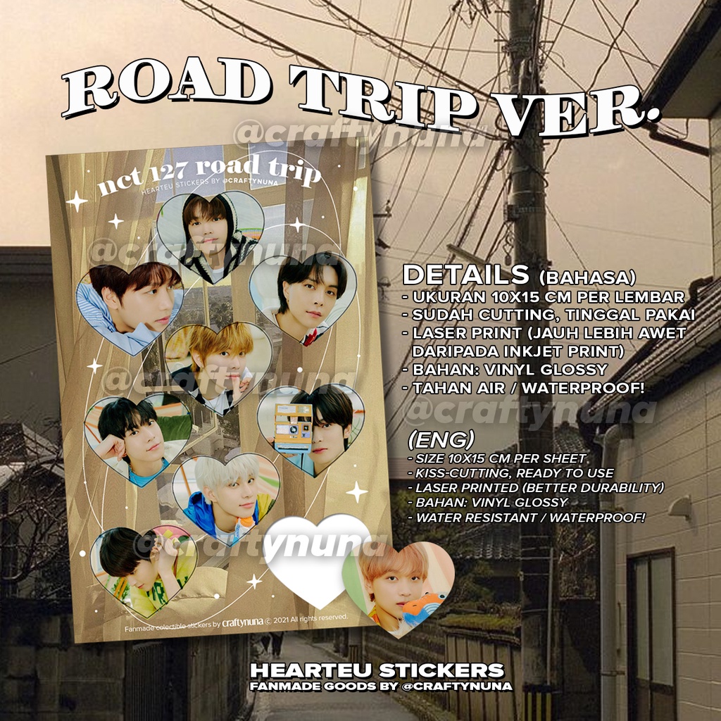 (NC-027) NCT 127 STICKER Lemonade &amp; Road Trip stiker deco aesthetic case hp journal poca estetik dream