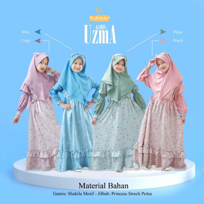 Oikokids Gamis Uzma Size Anak Junior Teen