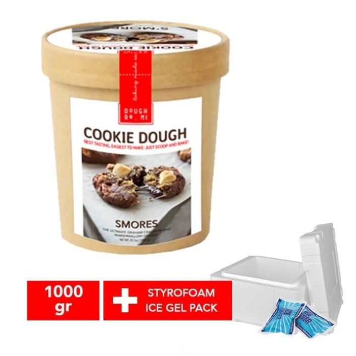 

Cookie Dough Smores adonan biskuit 1KG Plus Packaging