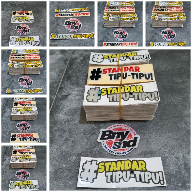 STICKER STIKER STANDAR TIPU TIPU CUTTING