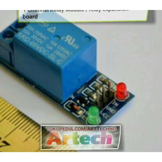 dh0p relay 1 channel 5v volt dc output 250vac / 30vdc 10a project elektro 6i2t