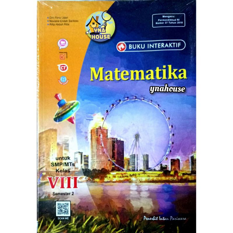 Buku LKS PR Interaktif Intan Pariwara SMP/MTs Kelas VIII/8 Semester 2 Tahun 2021/2022 Matematika/IPA/IPS/PKN/Inggris/Indonesia-Matematika 2022
