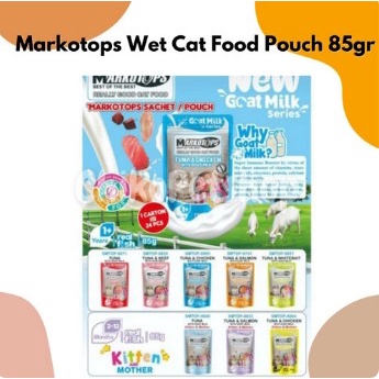 Markotops Wet Cat Food Pouch 85gr makanan kucing