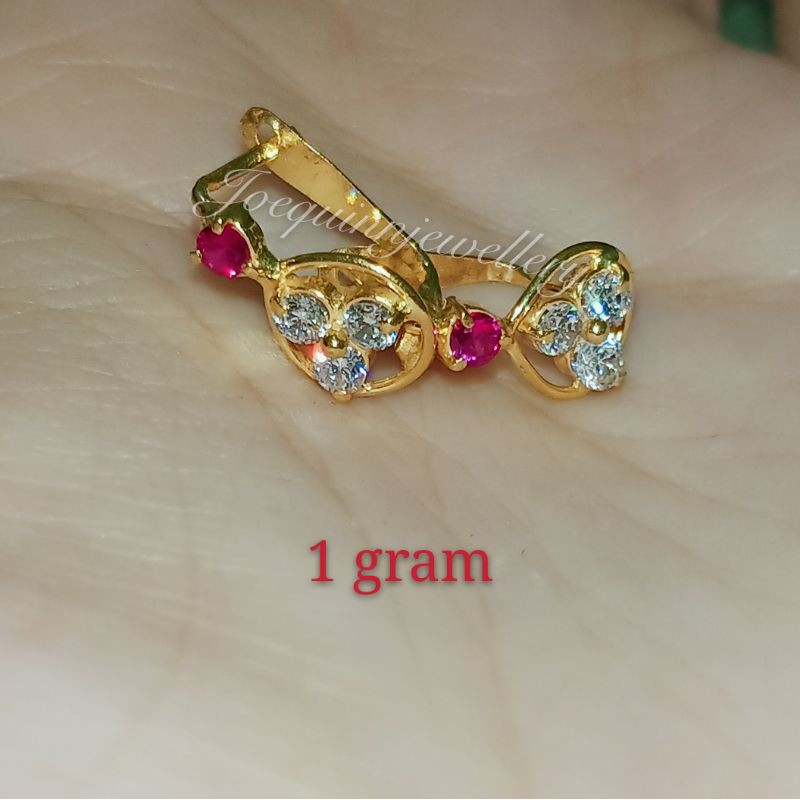 anting jepit model lampu1 gram