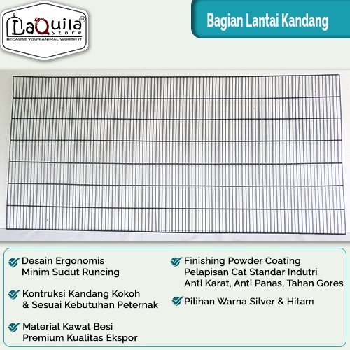 Part Lantai Alas Kandang Galvanis Hewan