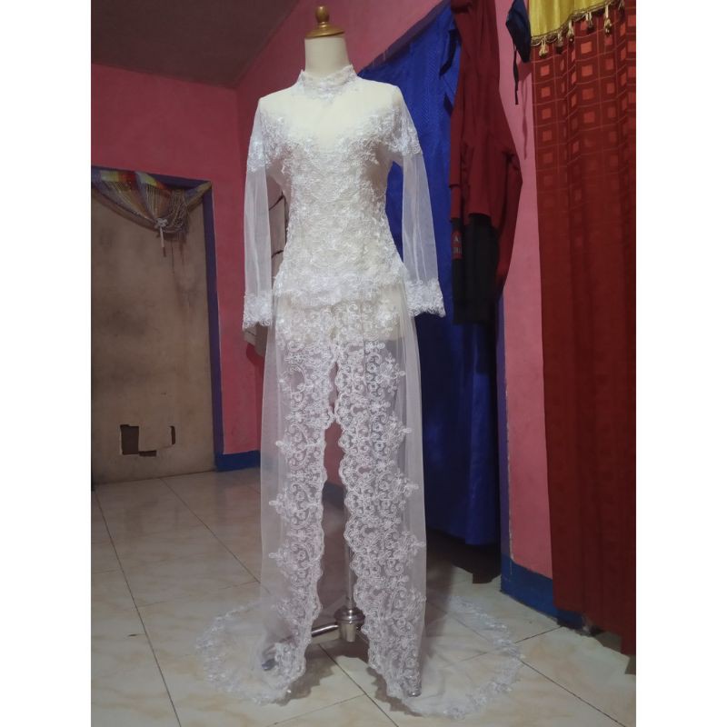 KEBAYA AKAD NIKAH MODEREN ,POLOSAN kebaya tradisional