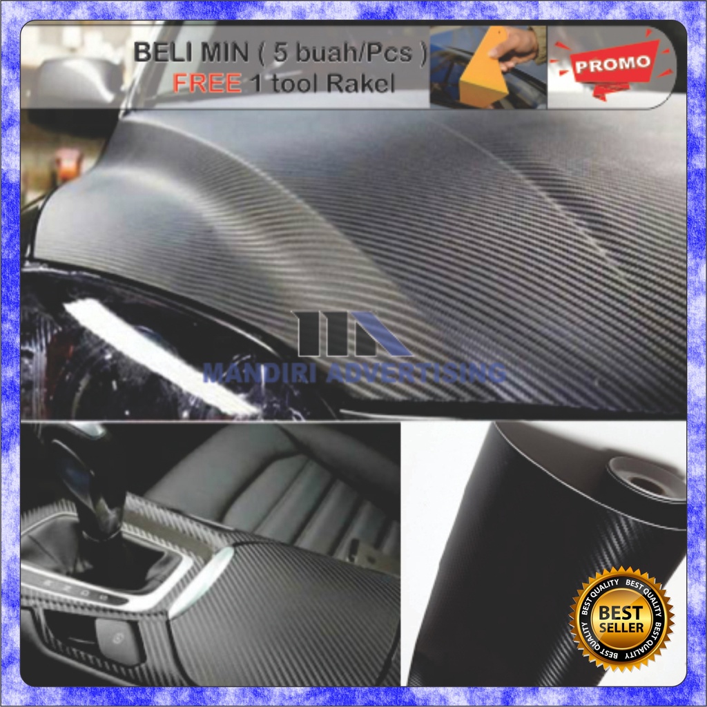 Stiker warna carbon/skotlet carbon/stiker carbon motor/stiker carbon mobil/stiker fiber carbon hitam