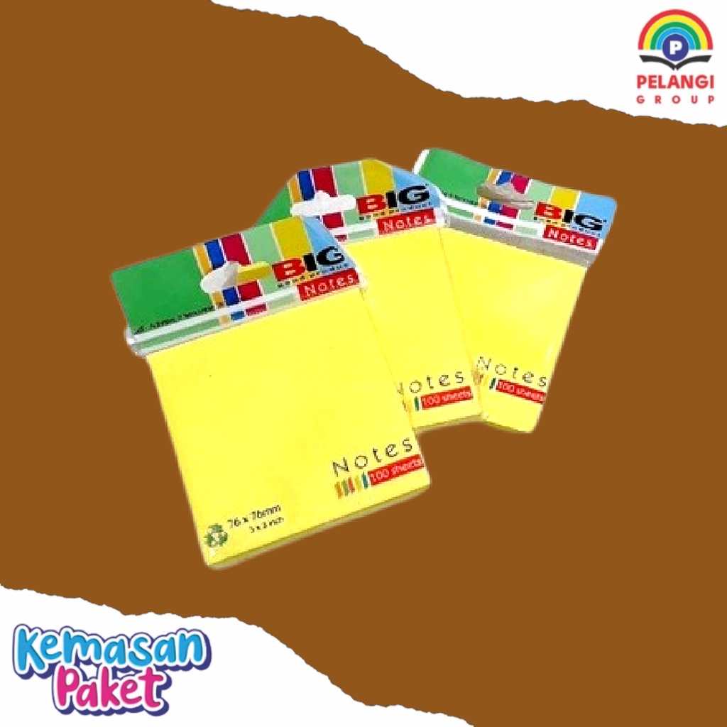 

STICKY NOTE BIG 76*76 MM/PALETAN STIKER PASTEL(100 SHETS)