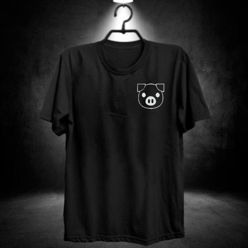 babi pig kecil / kaos distro wanita / baju cewek imut lucu / pakaian perempuan / atasan / piggy