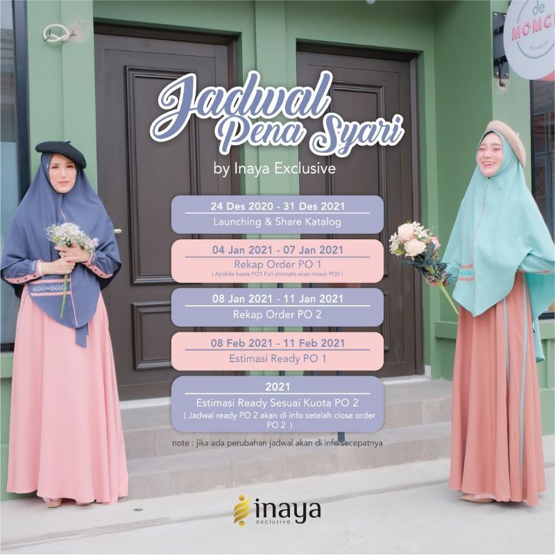 pena syar'i by Inaya / gamis ori / gamis set hijab /gamismodern12