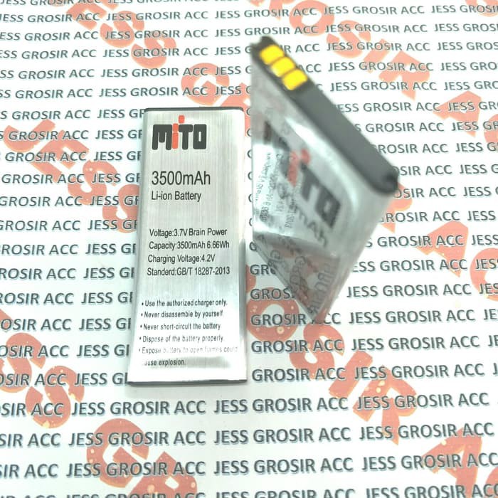 Baterai Battery Double Power MITO A82 Plus Pin Rata Panjang BA00126