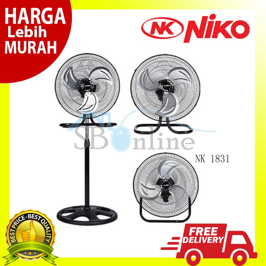 NIKO KIPAS ANGIN STAND FAN STANDFAN -NK 1831