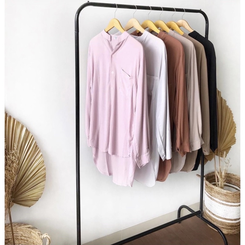 WOW-R-T Disty Oversize - Kemeja Oversize - Atasan Jumbo Wanita