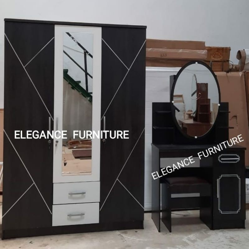 Paket Isi Kamar Set Lemari 3 Pintu Meja Rias Pekanbaru saja