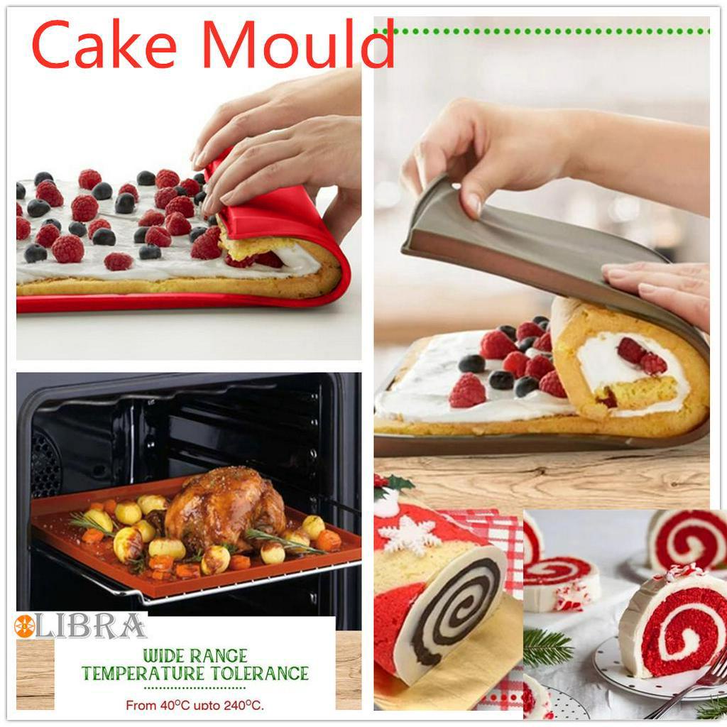Alas Baking Kue Roll Swiss Roll Bahan Silikon Anti Lengket Untuk Oven Dapur