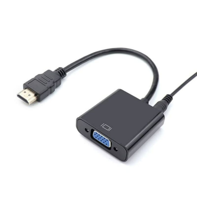 CONVERTER HDMI MALE TO VGA FEMALE WITH AUDIO CONVERTER 1080P FULL HD