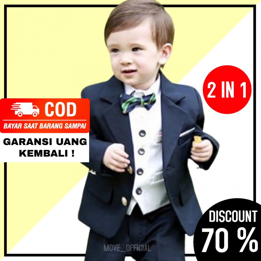 Setelan jas anak model slimfit (2_13th) / Stelan jas anak import / Stelan jas anak 2in1 04