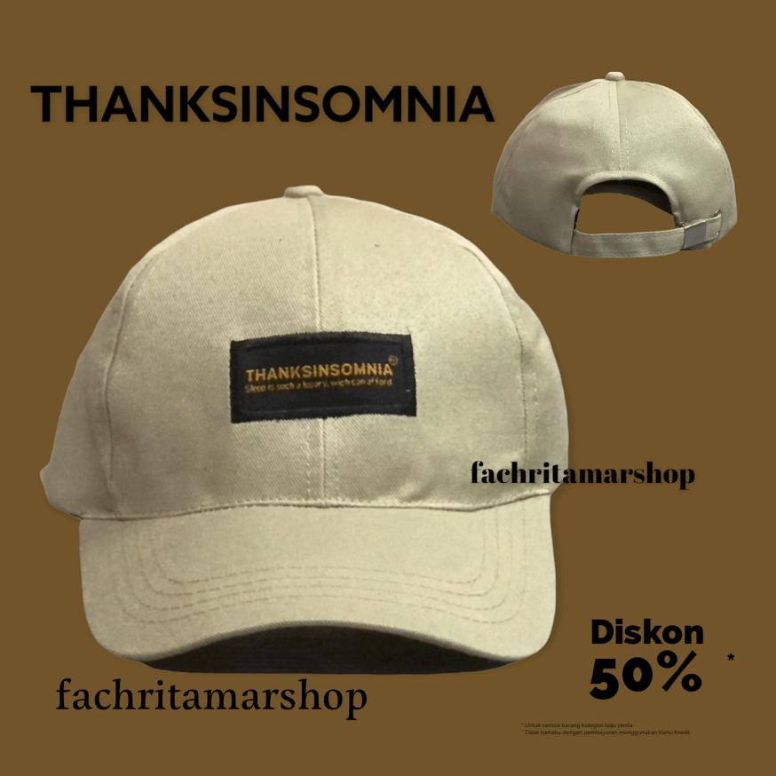 Banting Harga topi distro terbaru thanksinsomnia pria /Wanita Terlaris Bisa COD