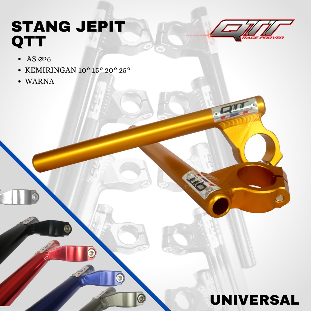 Stang jepit QTT Sonic AS 26 DRAJAT 10 15 20 25 warna