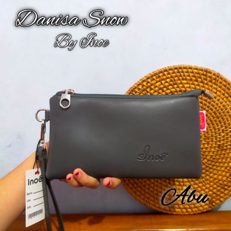 DANISA BAHAN SNOW BY INOE // DOMPET POUCH PANJANG HP WANITA