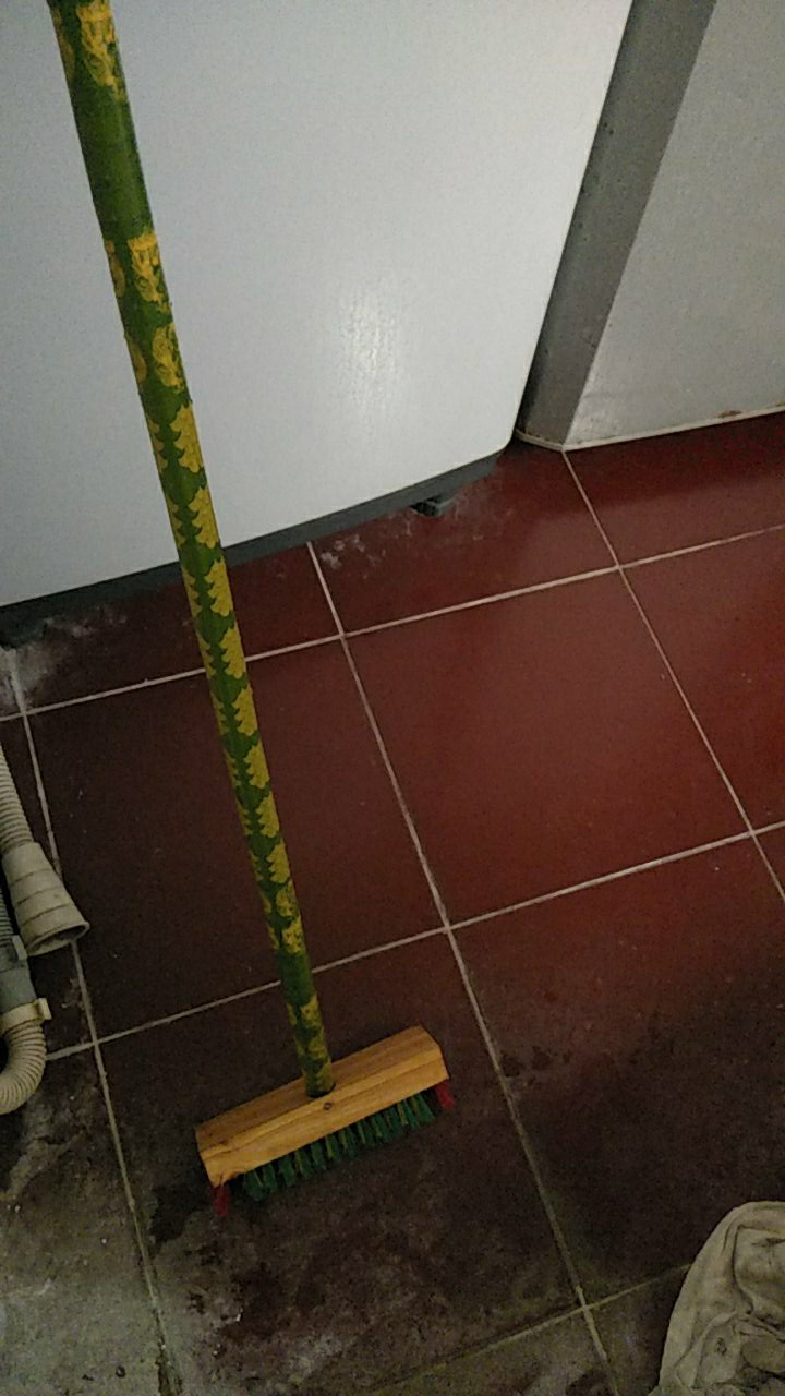 Sikat Kamar Mandi Gagang Kayu Panjang